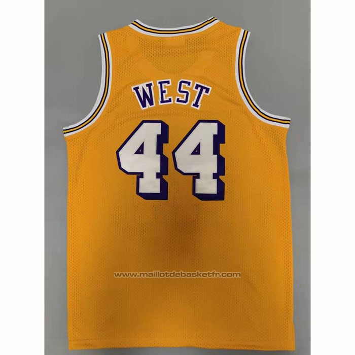 Maillot Los Angeles Lakers Jerry West #44 Mitchell & Ness 1971-72 Jaune
